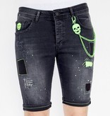 Local Fanatic Shorts Jeans Herr - 1045 - Svart