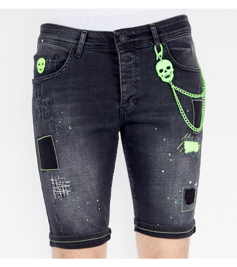 Local Fanatic Shorts Jeans Herr - 1045 - Svart