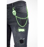 Local Fanatic Shorts Jeans Herr - 1045 - Svart