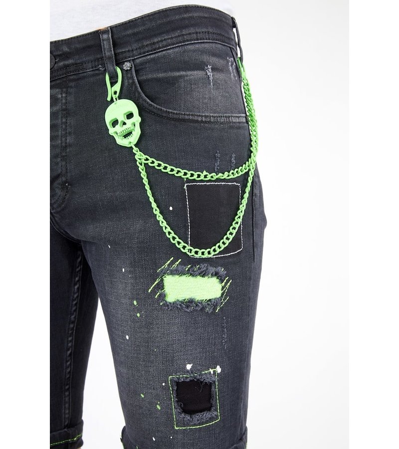 Local Fanatic Shorts Jeans Herr - 1045 - Svart