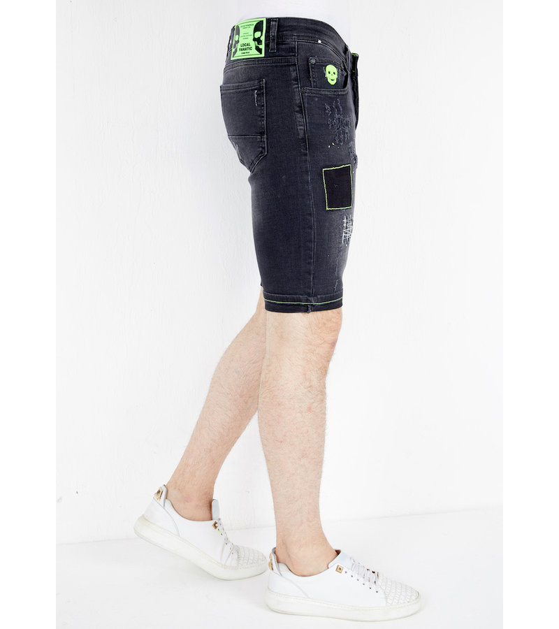 Local Fanatic Shorts Jeans Herr - 1045 - Svart