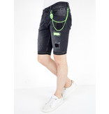 Local Fanatic Shorts Jeans Herr - 1045 - Svart