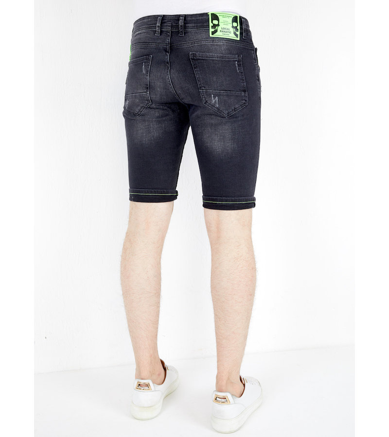 Local Fanatic Shorts Jeans Herr - 1045 - Svart