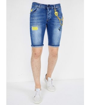 Local Fanatic Snygga Jeansshorts Herr - 1046 - Bla