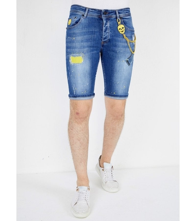 Local Fanatic Snygga Jeansshorts Herr - 1046 - Bla