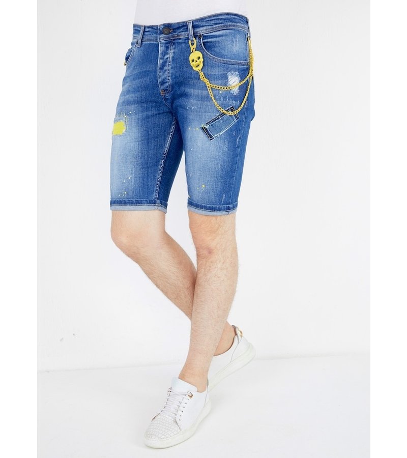 Local Fanatic Snygga Jeansshorts Herr - 1046 - Bla