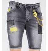 Local Fanatic Korta Jeansshorts Herr - 1053 - Gra