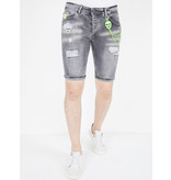 Local Fanatic Herr Jeansshorts - 1047 - Gra Local Fanatic Herr Jeansshorts - 1047 - Gra