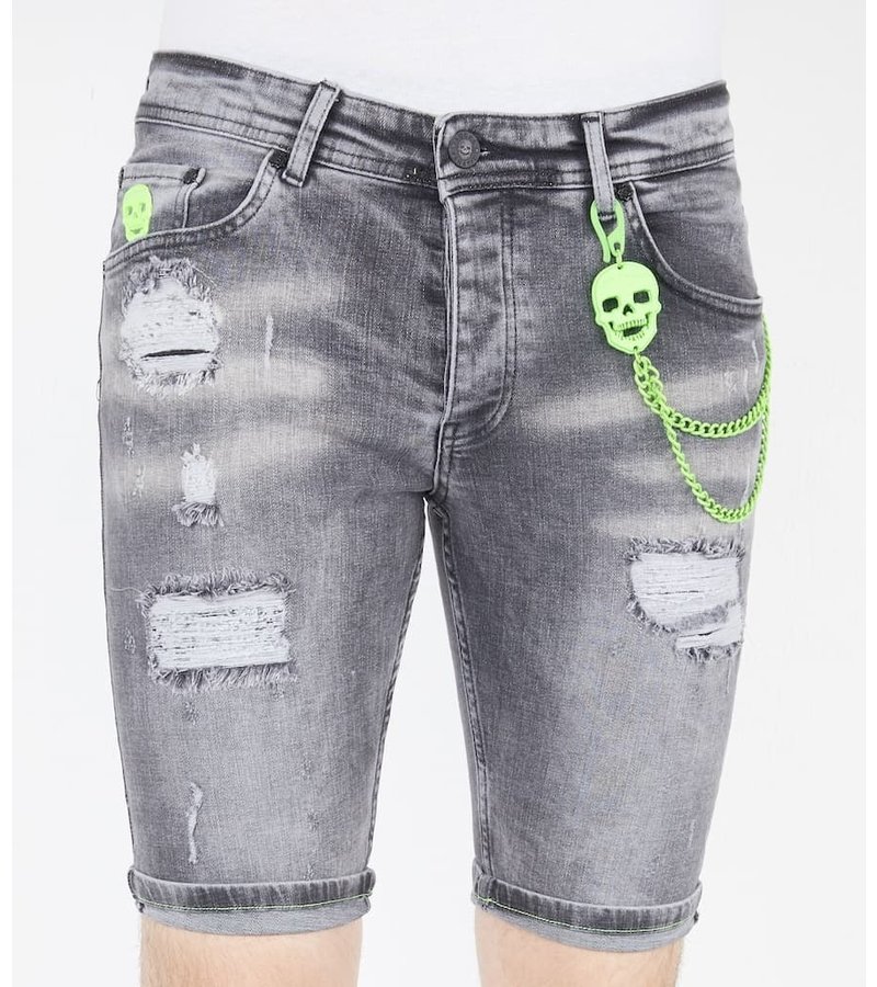 Local Fanatic Herr Jeansshorts - 1047 - Gra