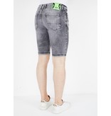 Local Fanatic Herr Jeansshorts - 1047 - Gra Local Fanatic Herr Jeansshorts - 1047 - Gra
