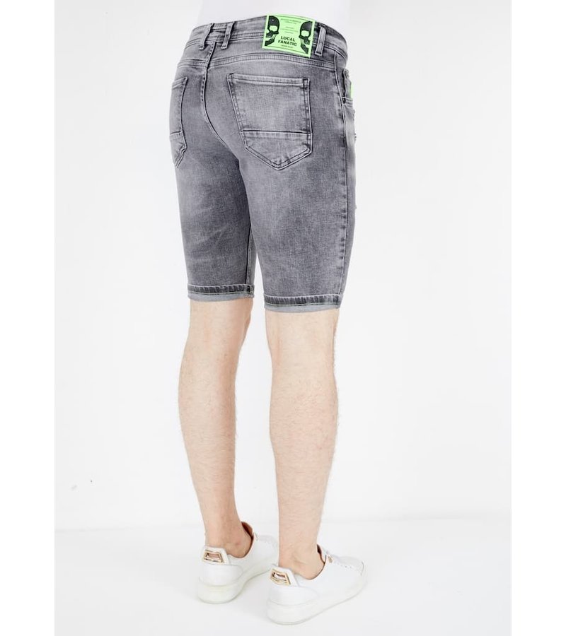 Local Fanatic Herr Jeansshorts - 1047 - Gra