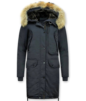 Gentile Bellini Parka Damer  -  Quilted Jacka Vinterjacka - DM8836B - Blå