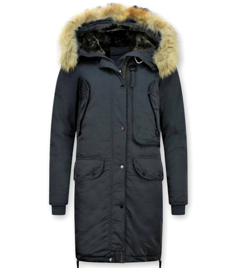 Gentile Bellini Parka Damer  -  Quilted Jacka Vinterjacka - DM8836B - Blå