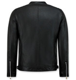 Enos Svart skinnjacka Herr - Faux leather jacket