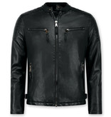 Enos Skinnjacka herr - Faux leather jacket - Svart