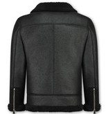 Enos Lammy Coat Herrjacka - Fake Fur Jacka - QQ510 - Svart