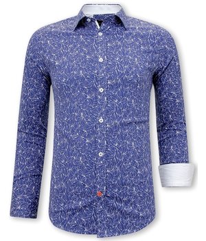 Gentile Bellini Italienska Skjortor Online Slim Fit - 3085 - Blå