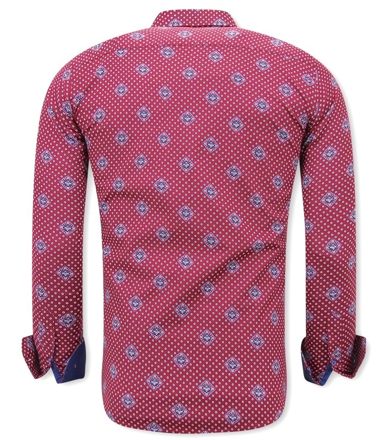 Gentile Bellini Italienska Skjortor Online Slim Fit - 3087 - Röd