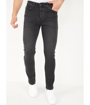 True Rise Herrkläder Jeans Straight Fit - DP03 - Grå