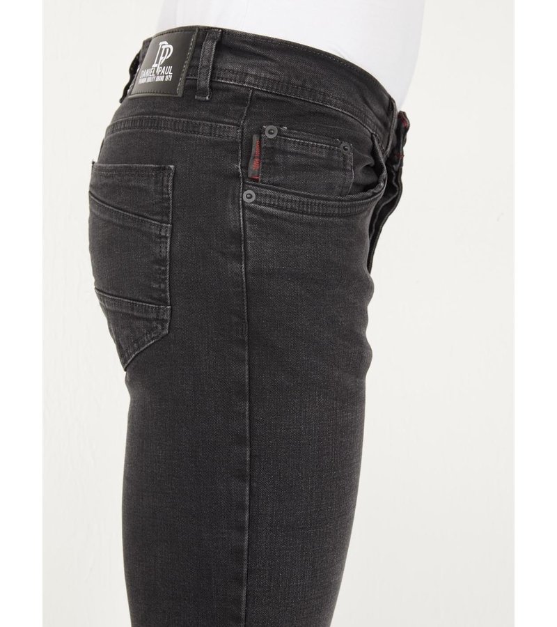 True Rise Herrkläder Jeans Straight Fit - DP03 - Grå