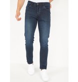 True Rise Regular Fit Billiga Jeans Män - DP11 - Blå