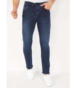 True Rise Slitna Jeans Online Regular Fit - DP13 - Blå