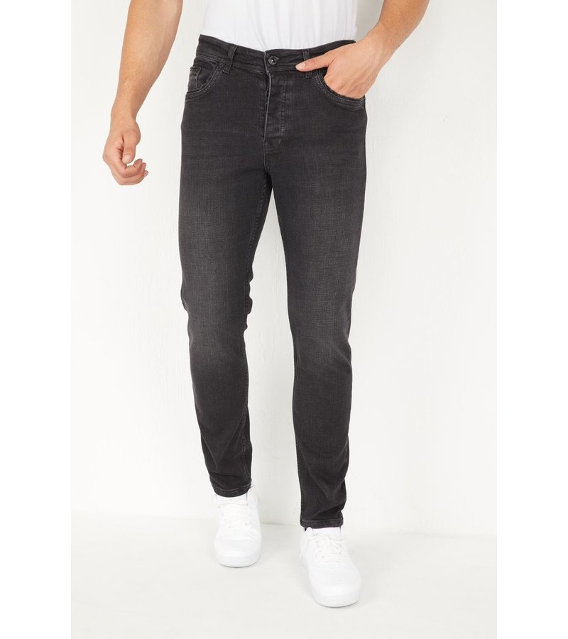 True Rise Stretch Regular Fit Jeans Byxor Herr - DP17 - Grå