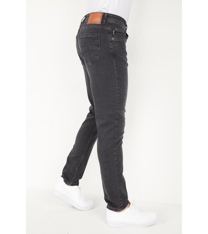 True Rise Stretch Jeans Herr Regular Fit - DP18 - Grå