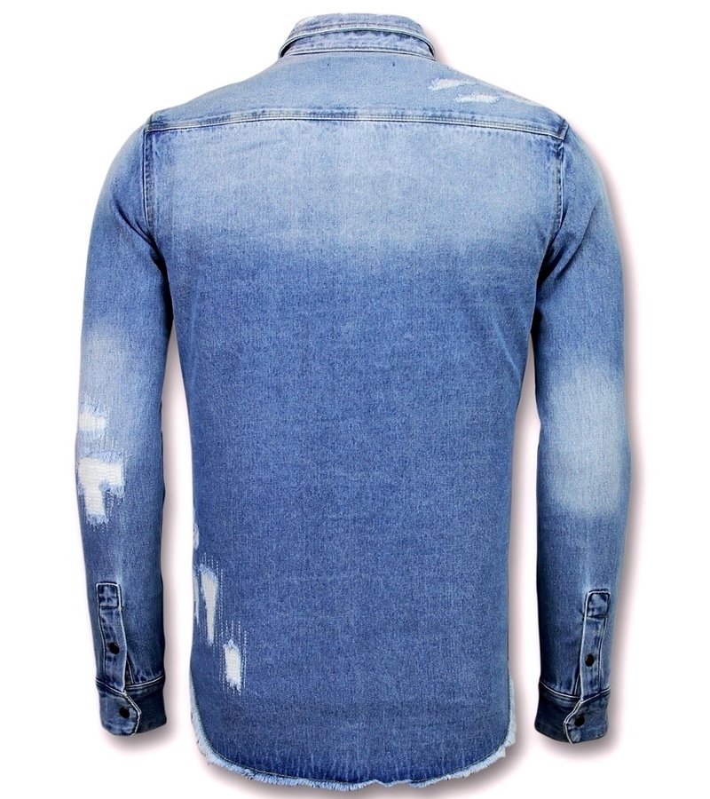 Enos Jeansskjorta Herr - 9021 - Blå