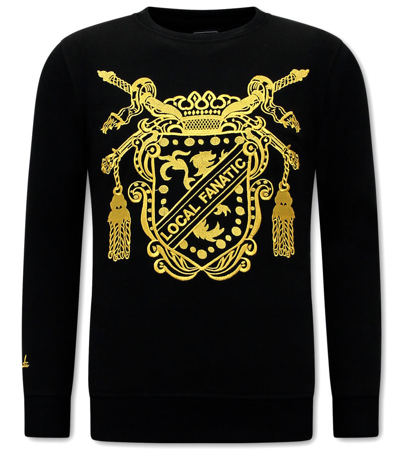 Local Fanatic Tjocktröja Herr Royal Couture - 11-6522Z - Svart
