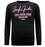 Local Fanatic Herr Sweatshirt Athletic Dept - 11-6518ZR- Svart Local Fanatic Herr Sweatshirt Athletic Dept - 11-6518ZR- Svart