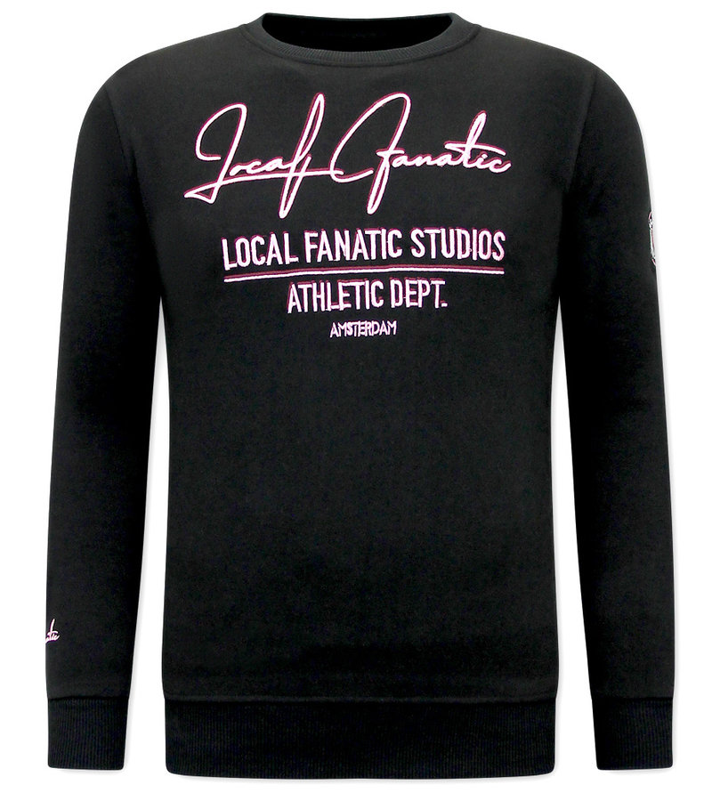 Local Fanatic Herr Sweatshirt Athletic Dept - 11-6518ZR- Svart