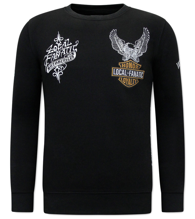 Local Fanatic MC Honor & Loyalty Herr Tröjor  - 11-6502Z - Svart