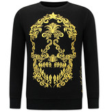 Local Fanatic  Skull Embroidery  Träningsoutfit Herr - 11-6510Z	- Svart