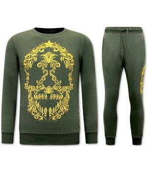 Local Fanatic Träningsoutfit Herr Skull Embroidery - 11-6510G	- Gron