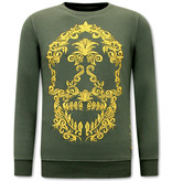 Local Fanatic Träningsoutfit Herr Skull Embroidery - 11-6510G	- Gron