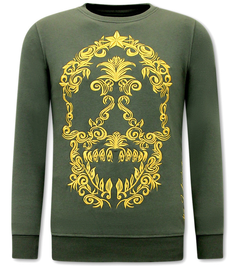 Local Fanatic Träningsoutfit Herr Skull Embroidery - 11-6510G	- Gron