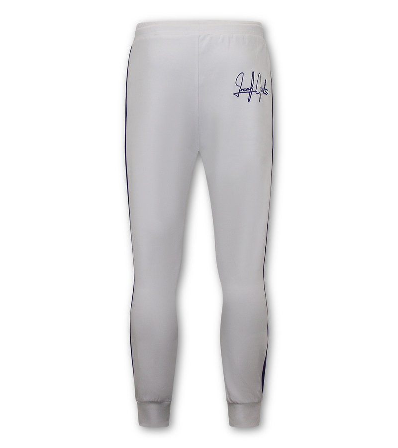 Local Fanatic Herr Träningsoverall Med Sidenband - 11-6515WB	- Vit