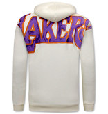 IKAO Lakers Lakers Oversized Hoodtröja - 22090 - Beige Oversized Hoodie - Beige