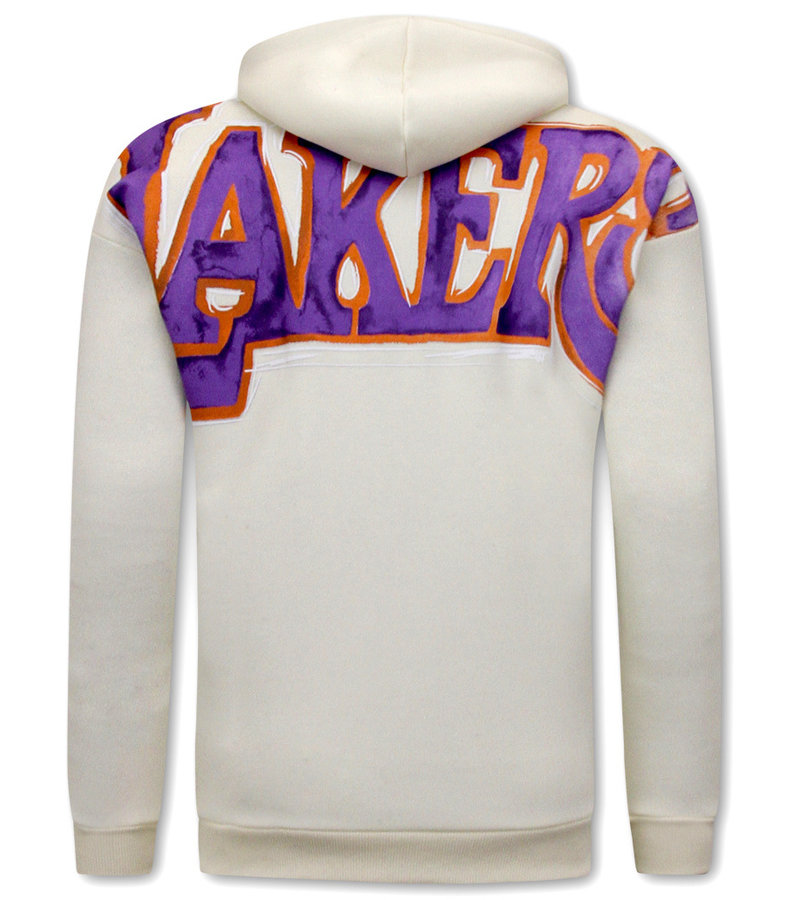 IKAO Lakers Lakers Oversized Hoodtröja - 22090 - Beige Oversized Hoodie - Beige