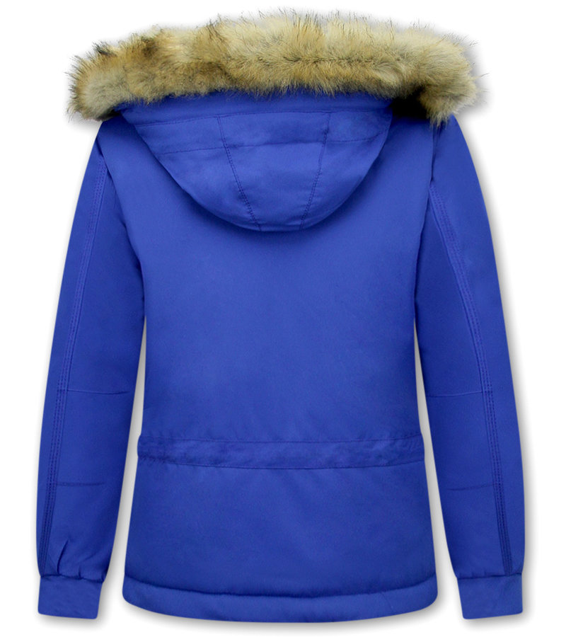 Matogla  Anorak Kort Parkas Jacka Dam - 8691	-  Ljusblå