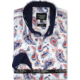 Paisley Snygg Vit Skjorta Slim Fit - 3096 - Vit
