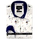 Slim Fit Snygga Rutiga Skjortor - 3105 - Vit