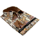 Gentile Bellini Italienska Skjortor Online Slim Fit - 3107 - Brun Gentile Bellini Italienska Skjortor Online Slim Fit - 3107 - Brun