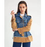 Robin-Collection Jeansjacka dam - D89776 - Blå / Brun Robin-Collection Jeansjacka dam - D89776 - Blå / Brun
