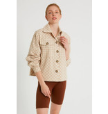 Robin-Collection Oversized skjorta dam - M34584 - Beige