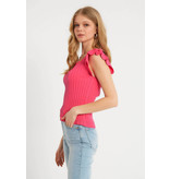 Robin-Collection Elastisk ribbtopp dam - T93547 - Rosa