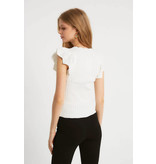 Robin-Collection Elastisk ribbtopp dam - T93547 - Vit