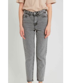 Robin-Collection Basic Jeans High Waist - D83607 - Grå