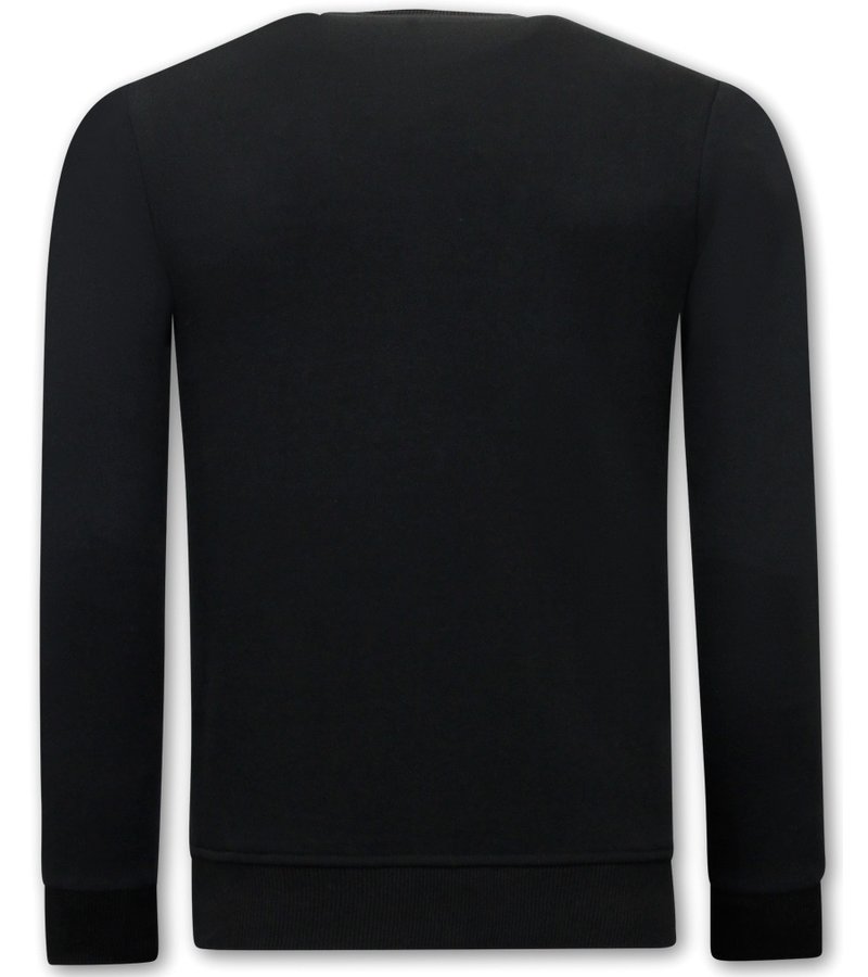 True Rise Herrtröjor  Teddy Bear - 3617 - Svart